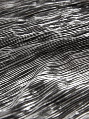 Metallic Plisse Long Sleeve Metallic Jumpsuit - Image 6 of 6