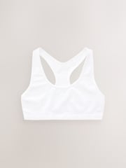 White Seamfree Racer Crop Tops 2 Pack (7-16yrs) - Image 2 of 2