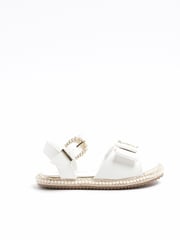 River Island White Girls 3D Bow Espadrille - Image 1 of 4