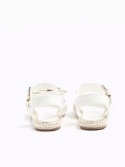 River Island White Girls 3D Bow Espadrille - Image 2 of 4