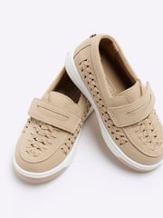 River Island Brown Boys Hybrid Weave Loafers - Image 2 of 4
