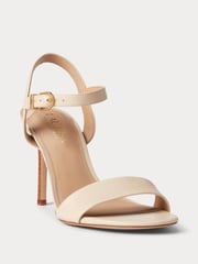 Lauren Ralph Lauren Gwen Nappa Leather Strap Heels - Image 1 of 4