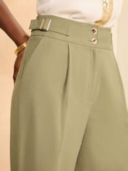 Love & Roses Green Tab Premium Wide Leg Tailored Trousers - Image 2 of 4
