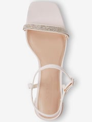 Nude Forever Comfort® Diamanté Block Heel Sandals - Image 6 of 7