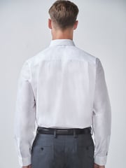 White Regular Fit 100% Cotton Single Cuff Shirt - Image 2 of 4