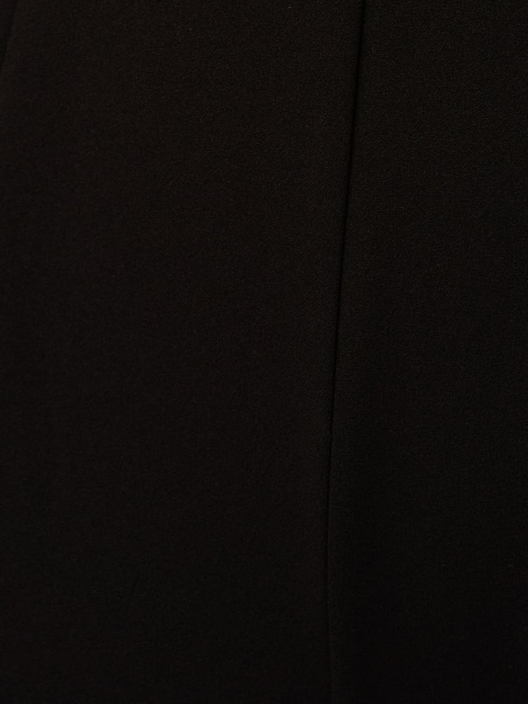 Adrianna Papell Black Crepe Tuxedo Jumpsuit - Image 7 of 7