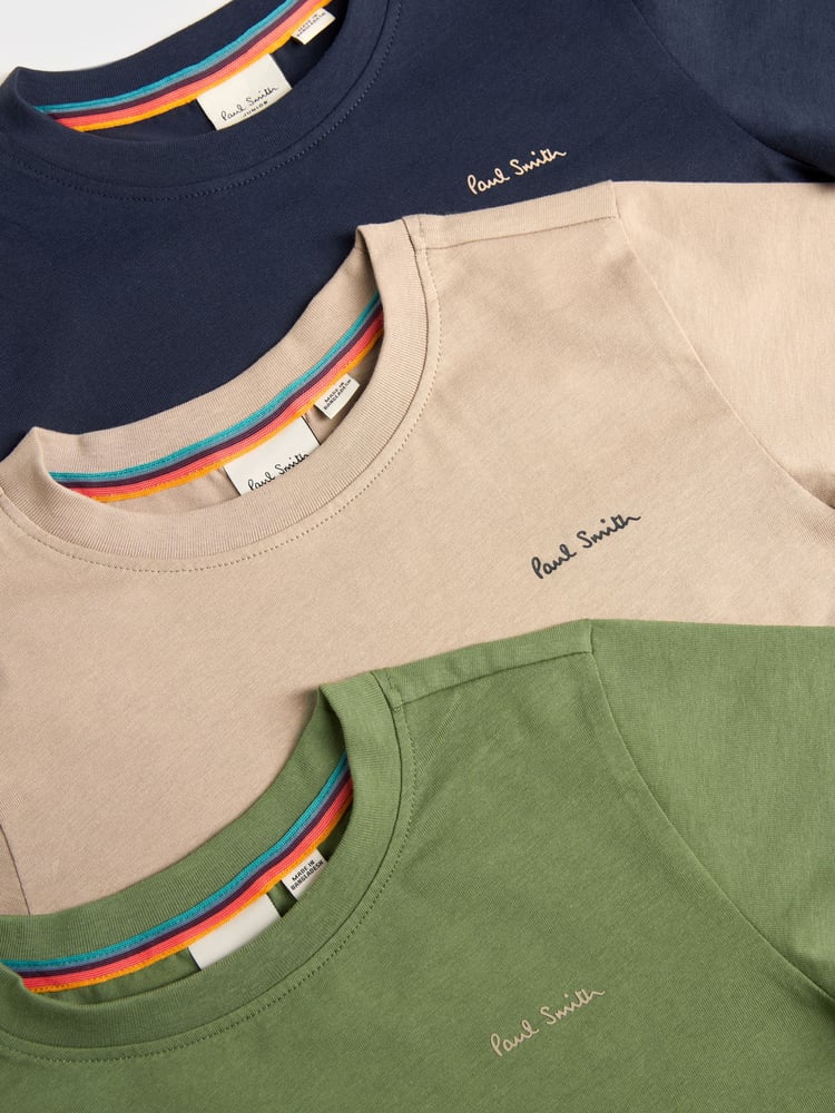 Paul Smith Junior Boys Signature T-Shirts 3 Pack - Image 6 of 6