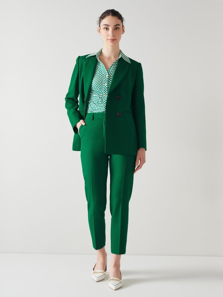 LK Bennett Green Mariner Jacket With Viscose - Image 2 of 6