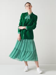 LK Bennett Green Mariner Jacket With Viscose - Image 4 of 6
