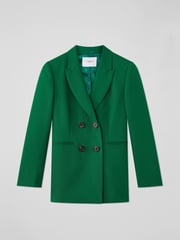 LK Bennett Green Mariner Jacket With Viscose - Image 6 of 6