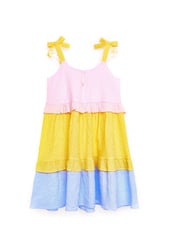 Nicole Miller Yellow Stripe Cotton Derss - Image 2 of 4