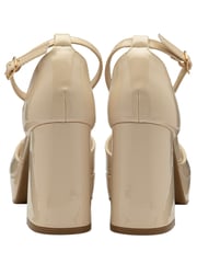 Ravel Cream Platform Open Toe Ankle Strap Sandals - Image 3 of 4
