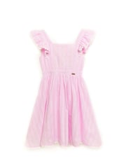 Nicole Miller Pink Jacquard 100% Cotton Dress - Image 1 of 5