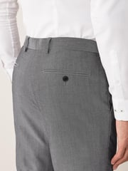 Light Grey Slim Fit Suit Trousers - Image 4 of 5