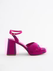 Pink Forever Comfort® Flare Platform Sandals - Image 3 of 6