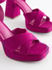 Pink Forever Comfort® Flare Platform Sandals - Image 5 of 6