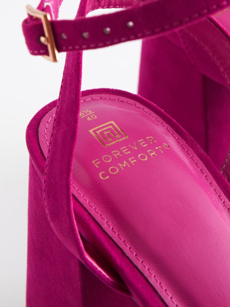 Pink Forever Comfort® Flare Platform Sandals - Image 6 of 6