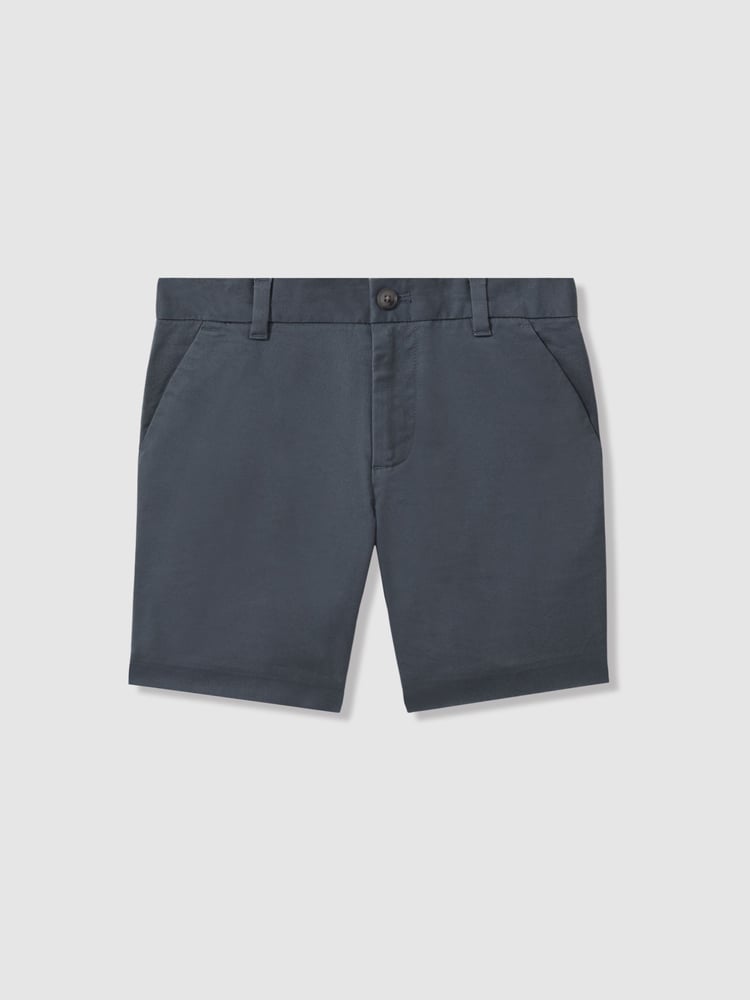 Reiss Airforce Blue Wicket 9-13 yrs Casual Chino Shorts - Image 2 of 6
