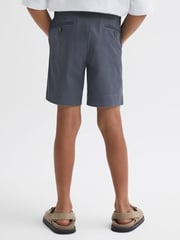 Reiss Airforce Blue Wicket 9-13 yrs Casual Chino Shorts - Image 5 of 6