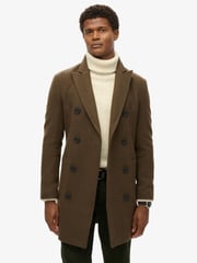 Superdry Deep Khaki Green Merchant Town Coat - Image 1 of 5