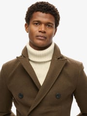 Superdry Deep Khaki Green Merchant Town Coat - Image 4 of 5