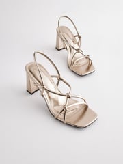 Gold Forever Comfort® Knotted Block Heel Sandals - Image 3 of 7