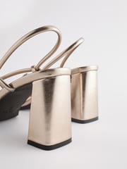 Gold Forever Comfort® Knotted Block Heel Sandals - Image 7 of 7