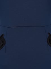 HotSquash Blue Contrast Collar Short Sleeved Dress - Image 4 of 4