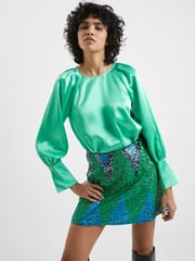 French Connection Adora Satin Top - Image 3 of 4