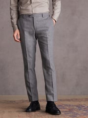 Grey Slim Signature Italian Fabric Suit Trousers - Image 1 of 9