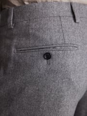 Grey Slim Signature Italian Fabric Suit Trousers - Image 5 of 9