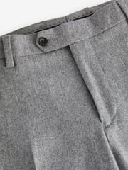 Grey Slim Signature Italian Fabric Suit Trousers - Image 7 of 9