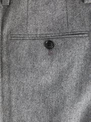 Grey Slim Signature Italian Fabric Suit Trousers - Image 8 of 9