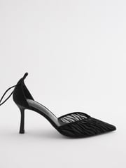 Black Forever Comfort® Point Toe Wrap Heel Shoes - Image 5 of 9
