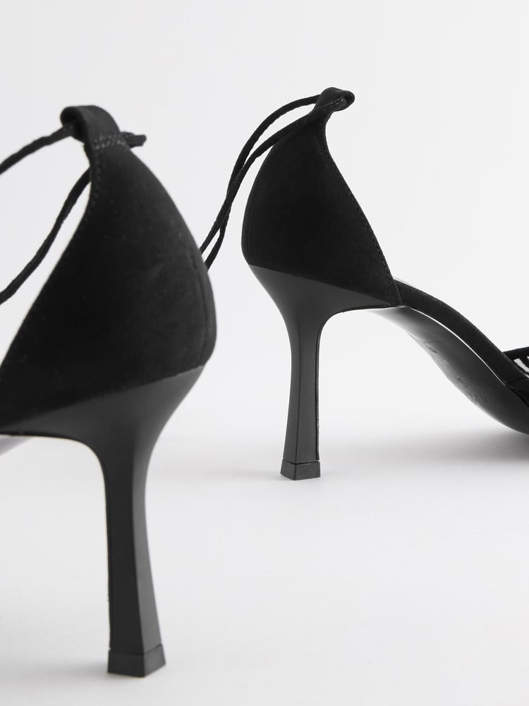 Black Forever Comfort® Point Toe Wrap Heel Shoes - Image 9 of 9 Black Forever Comfort® Point Toe Wrap Heel Shoes - Image 9 of 9