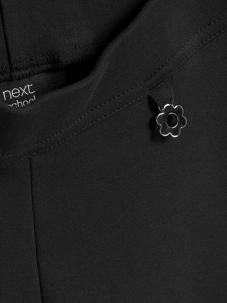 Black Regular Length Pull-On Cotton Rich Stretch Boot Cut School Trousers (3-16yrs) - Image 8 of 8