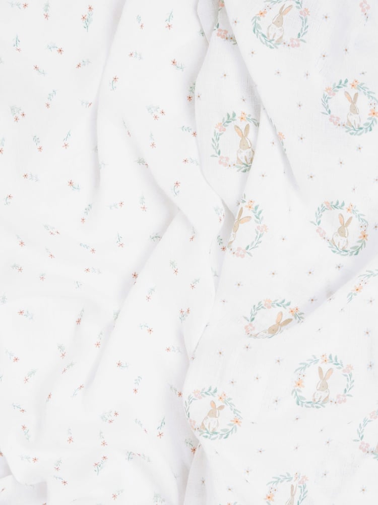 aden+anais Cream Essentials 100% Cotton Muslin Blanket 2 Packs - Image 4 of 4