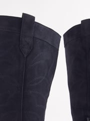 Navy Forever Comfort® Stitched Detail Western Boots - Image 4 of 5