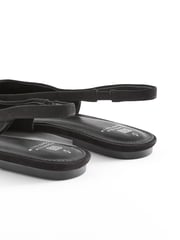 Black Forever Comfort® Metallic Toe Slingback Shoes - Image 7 of 8