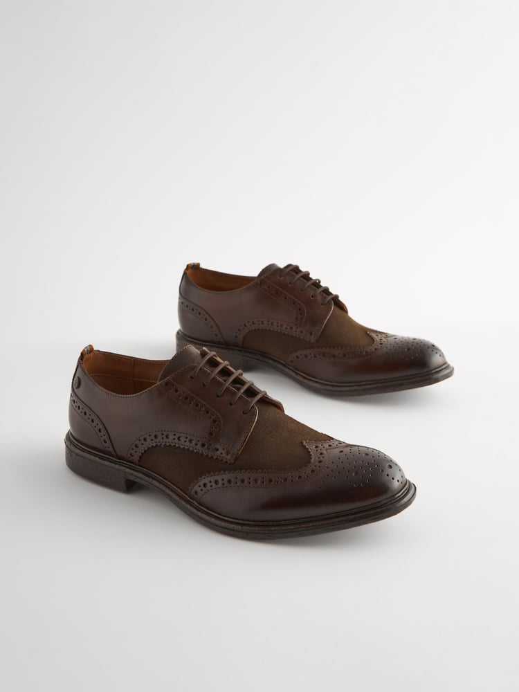 Brown Heritage Brogue Shoes - Image 1 of 6