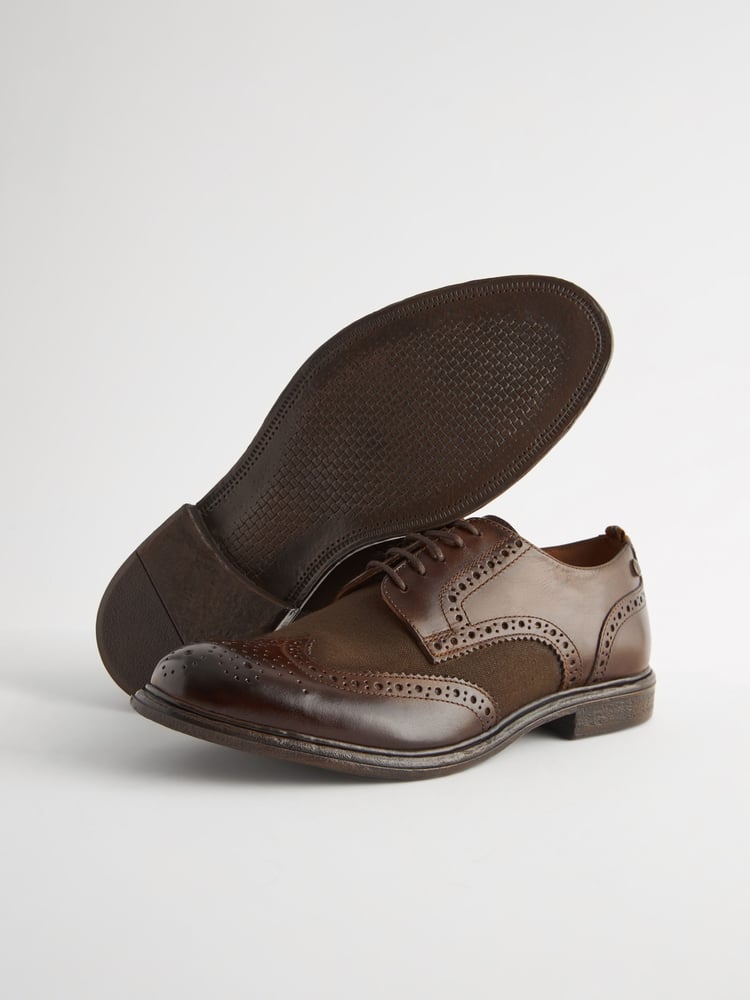 Brown Heritage Brogue Shoes - Image 6 of 6