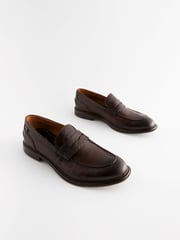 Brown Leather Penny Loafers - Image 2 of 6
