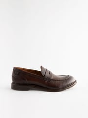 Brown Leather Penny Loafers - Image 3 of 6