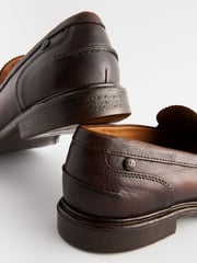 Brown Leather Penny Loafers - Image 4 of 6