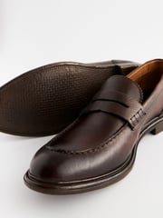 Brown Leather Penny Loafers - Image 5 of 6