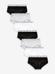 Black-White Hipster Briefs 7 Pack (2-16yrs) - Image 1 of 10