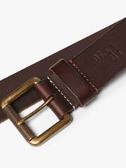 Superdry Brown Badgeman Leather Logo Belt - Image 3 of 5