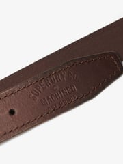 Superdry Brown Badgeman Leather Logo Belt - Image 4 of 5