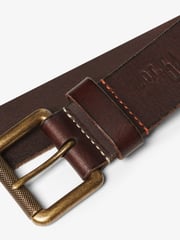 Superdry Brown Badgeman Leather Logo Belt - Image 5 of 5