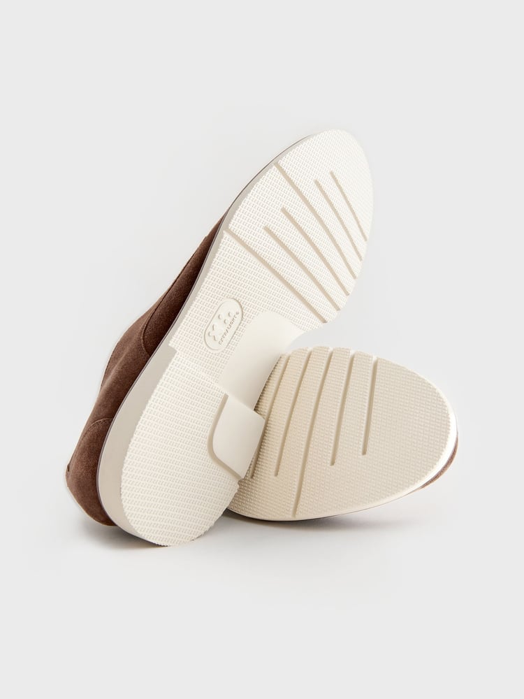 Brown Suede Derby Shoes - Image 6 of 6